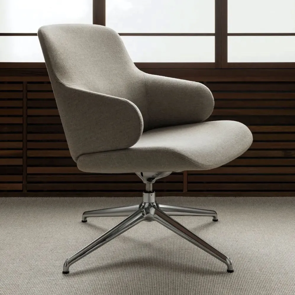 Amstelle easy chair swivel – Swedese at Mesmetric