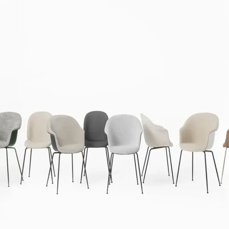 Bat dining conic base front upholstered – Gubi.dk at Mesmetric