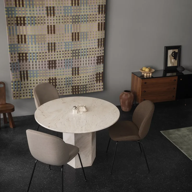 Epic dining table travertine - Gubi.dk w Mesmetric