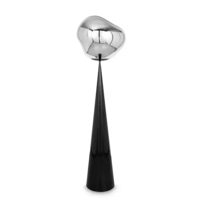 Melt Cone Fat Floor Silver - Tom Dixon w Mesmetric