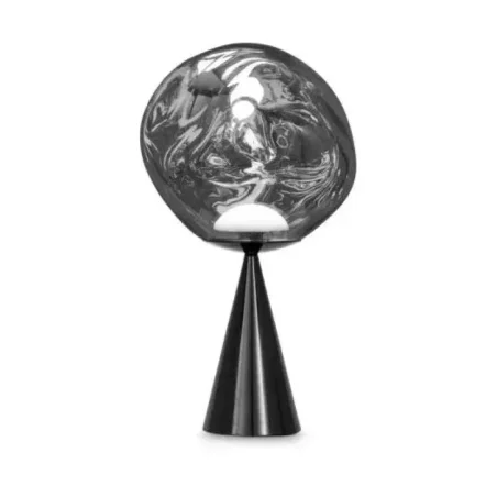 Melt Cone Fat Table Silver - Tom Dixon w Mesmetric