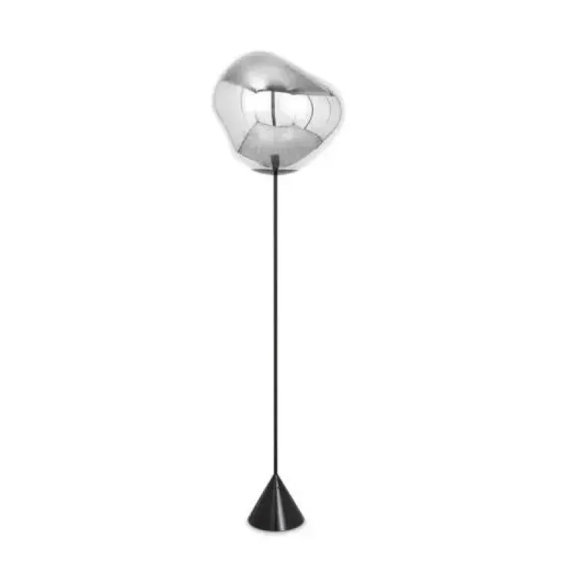 Melt Cone Slim Floor Silver - Tom Dixon w Mesmetric