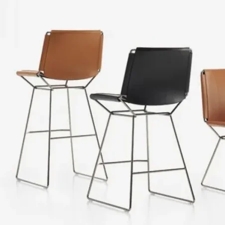 Neil Leather Stool