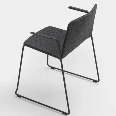 Rama Slide With Armrests Covered - Kristalia w Mesmetric