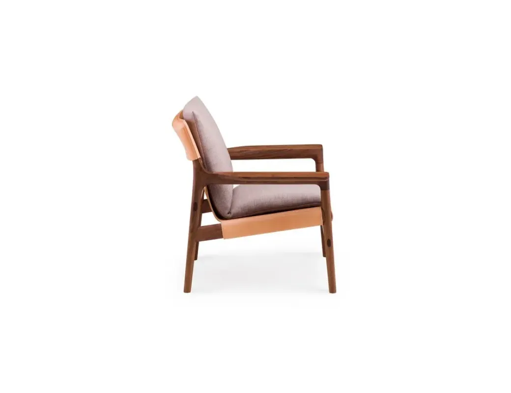 124SZ Sela Lounge Chair Wide Arms - De La Espada w Mesmetric