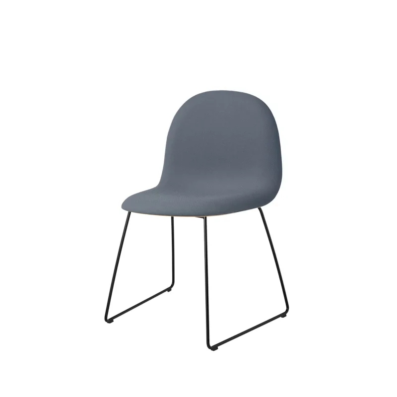 Gubi 3D Dining Sledge-Base Front Upholstered – Gubi.dk at Mesmetric