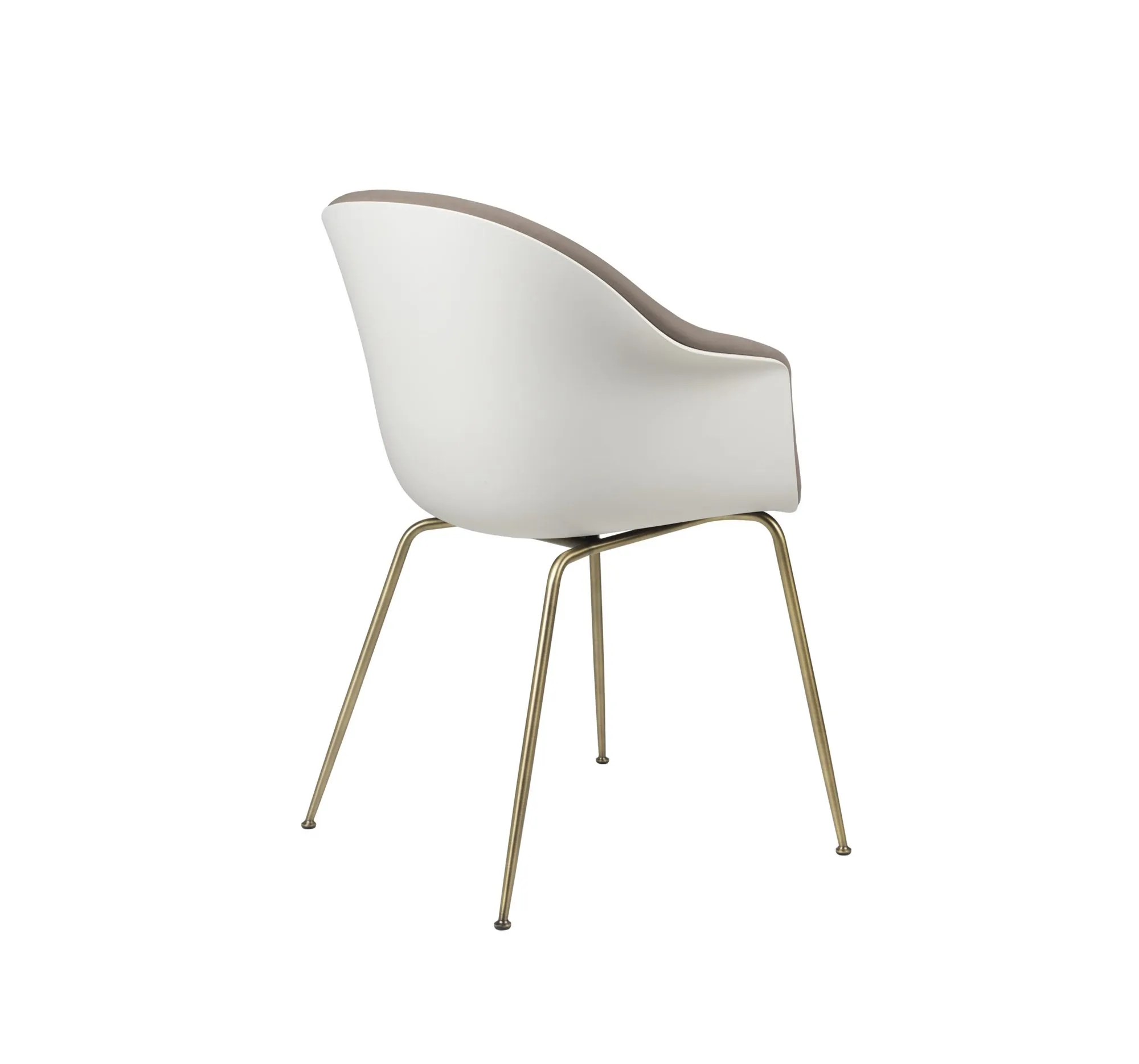 Bat dining conic base front upholstered – Gubi.dk at Mesmetric