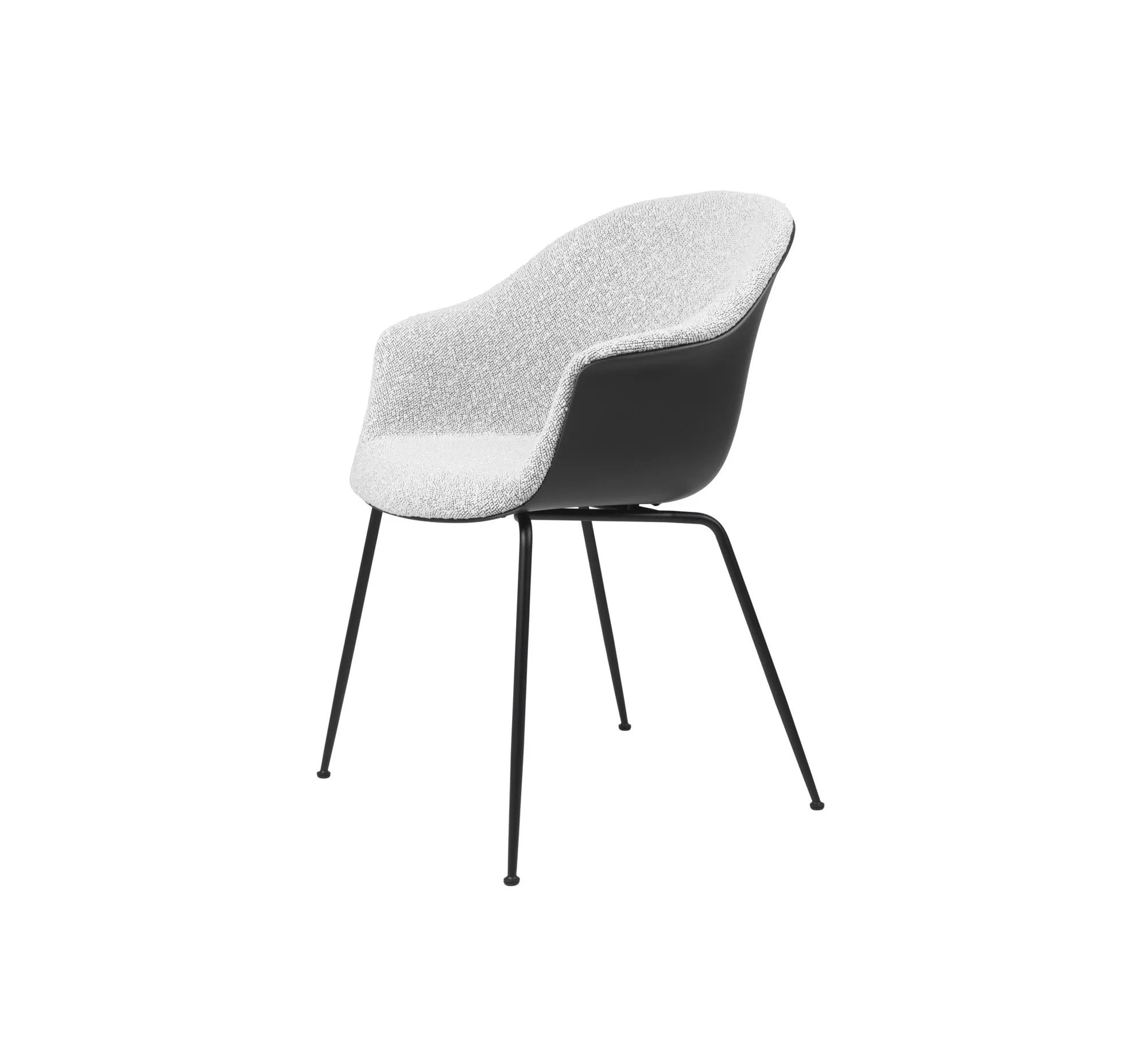 Bat dining conic base front upholstered – Gubi.dk at Mesmetric