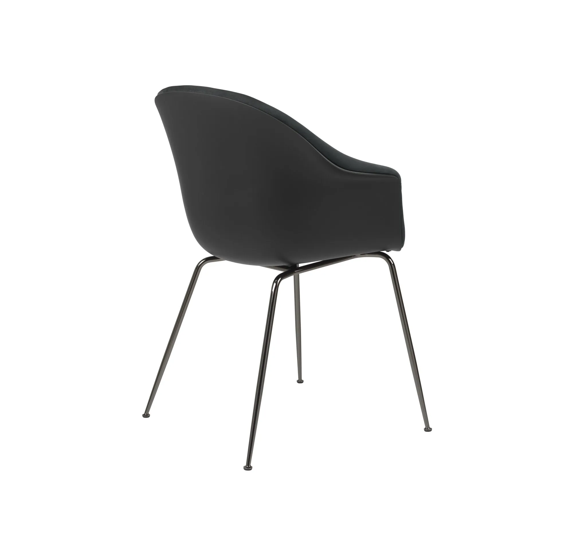 Bat dining conic base front upholstered – Gubi.dk at Mesmetric