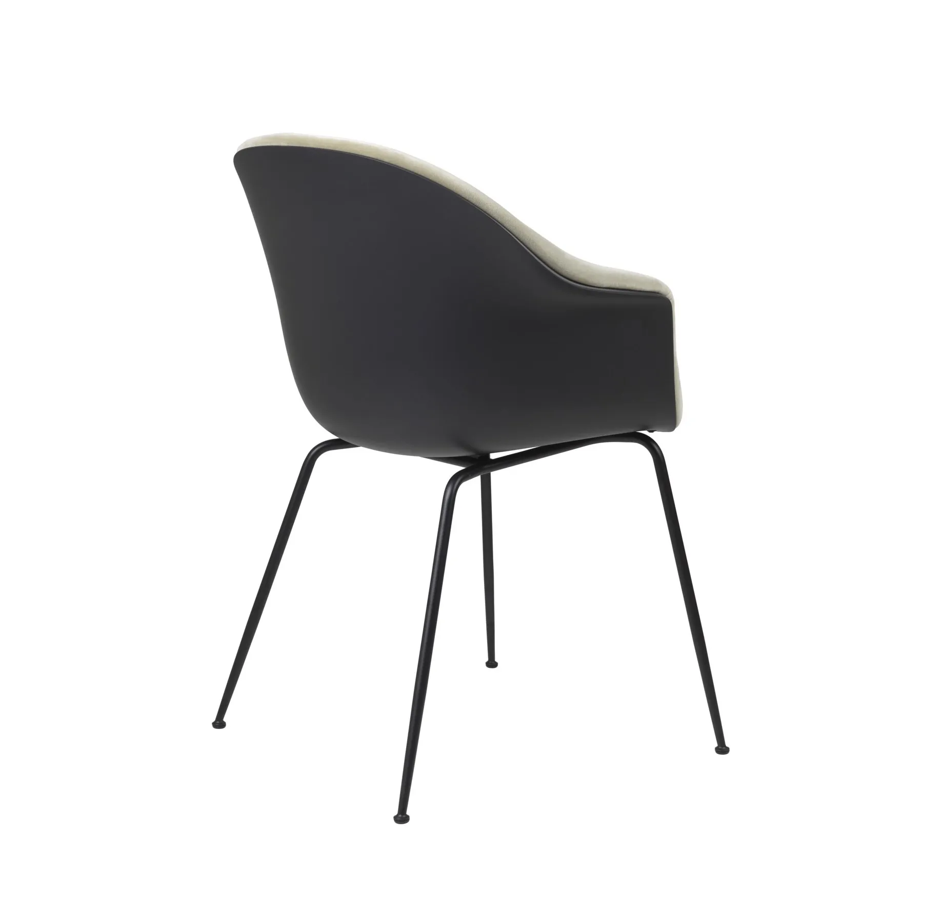 Bat dining conic base front upholstered – Gubi.dk at Mesmetric