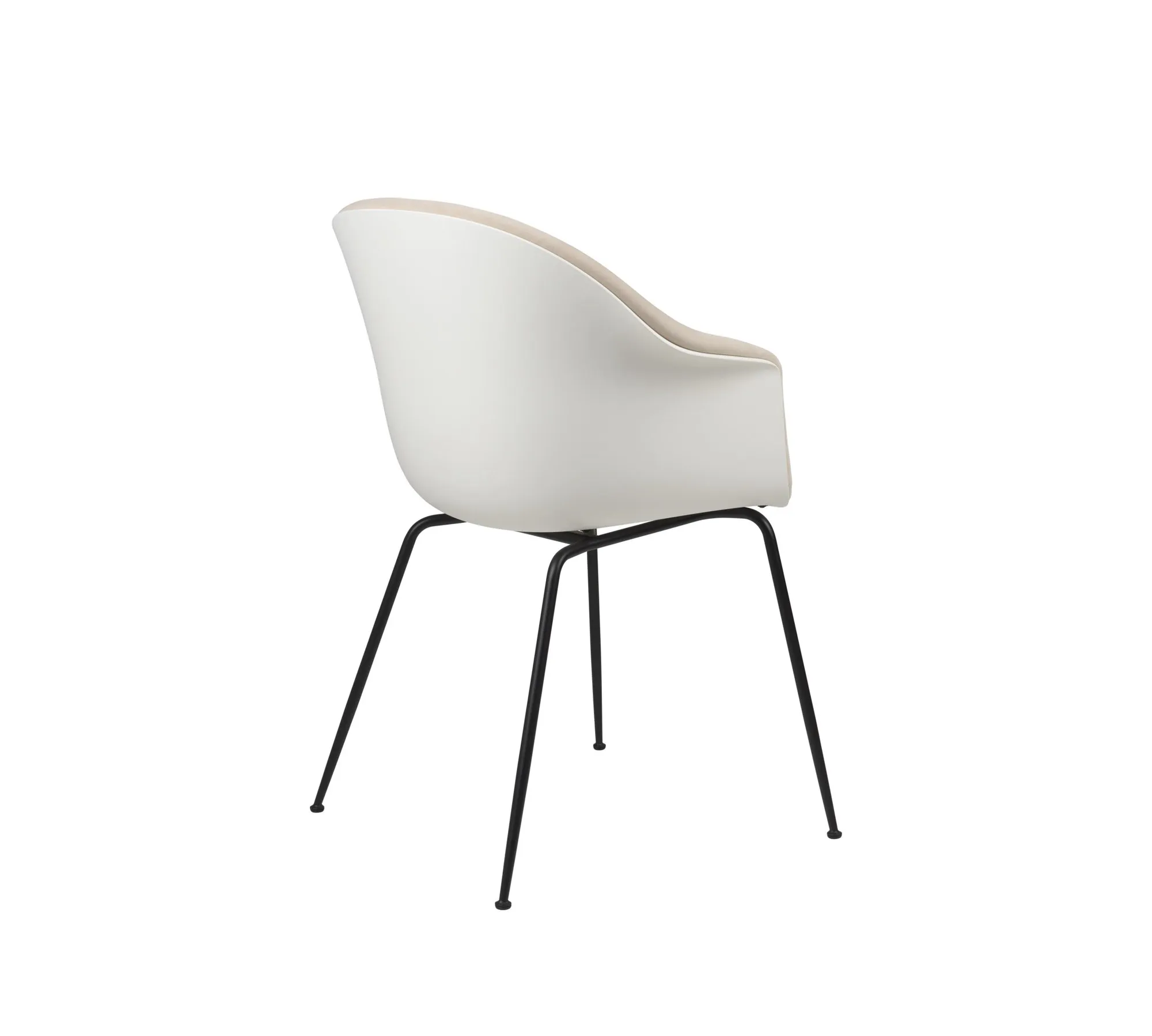 Bat dining conic base front upholstered – Gubi.dk at Mesmetric
