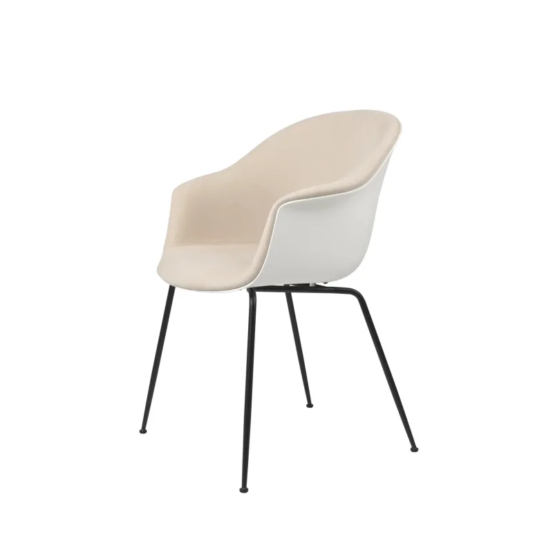 Bat dining conic base front upholstered – Gubi.dk at Mesmetric