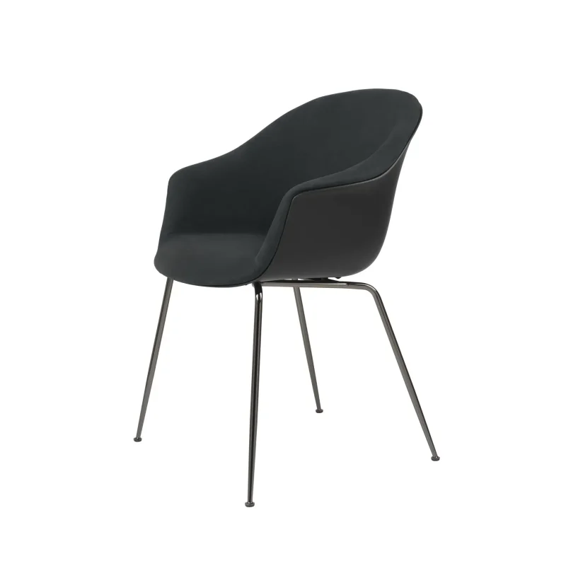 Bat dining conic base front upholstered – Gubi.dk at Mesmetric