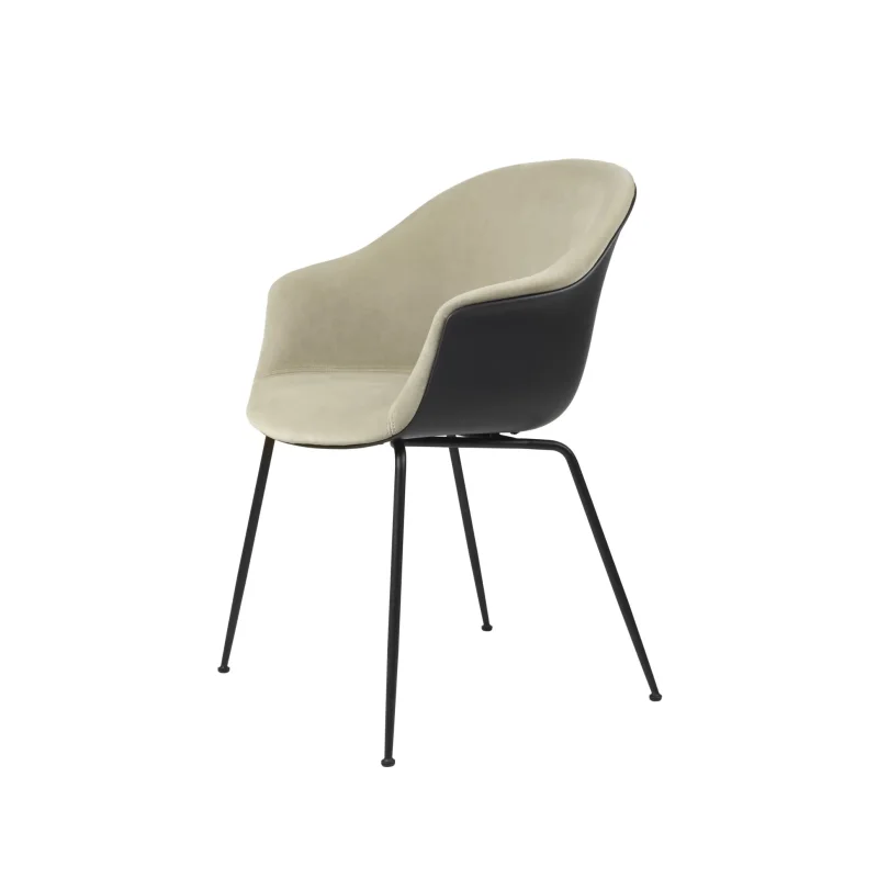 Bat dining conic base front upholstered – Gubi.dk at Mesmetric