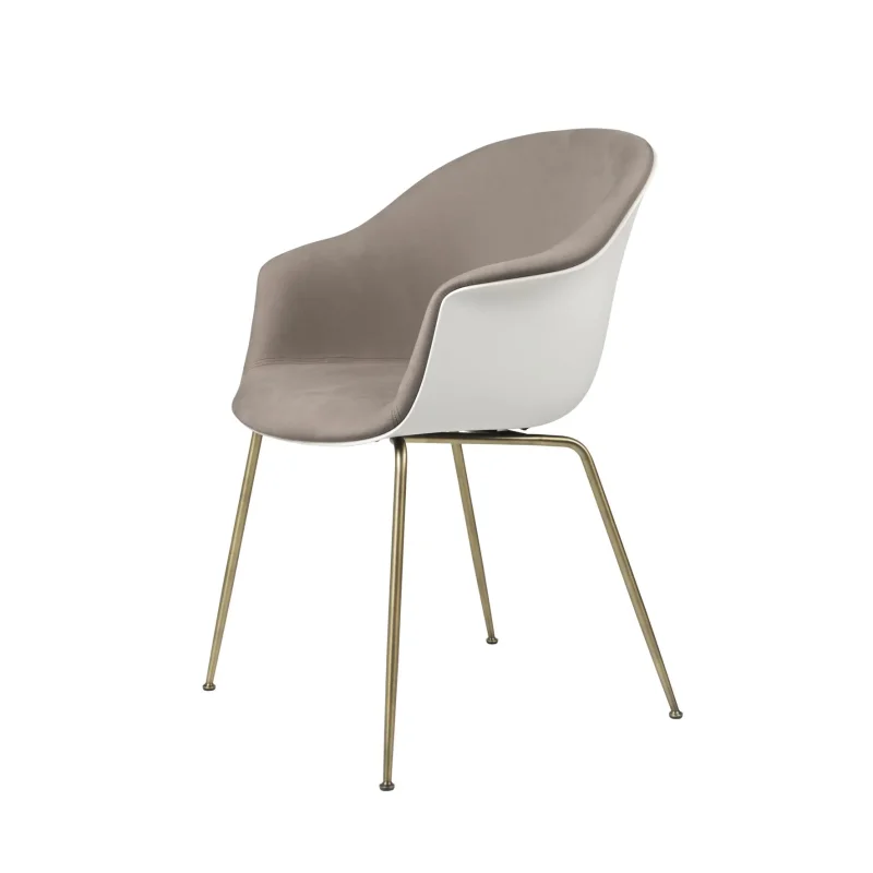 Bat dining conic base front upholstered – Gubi.dk at Mesmetric