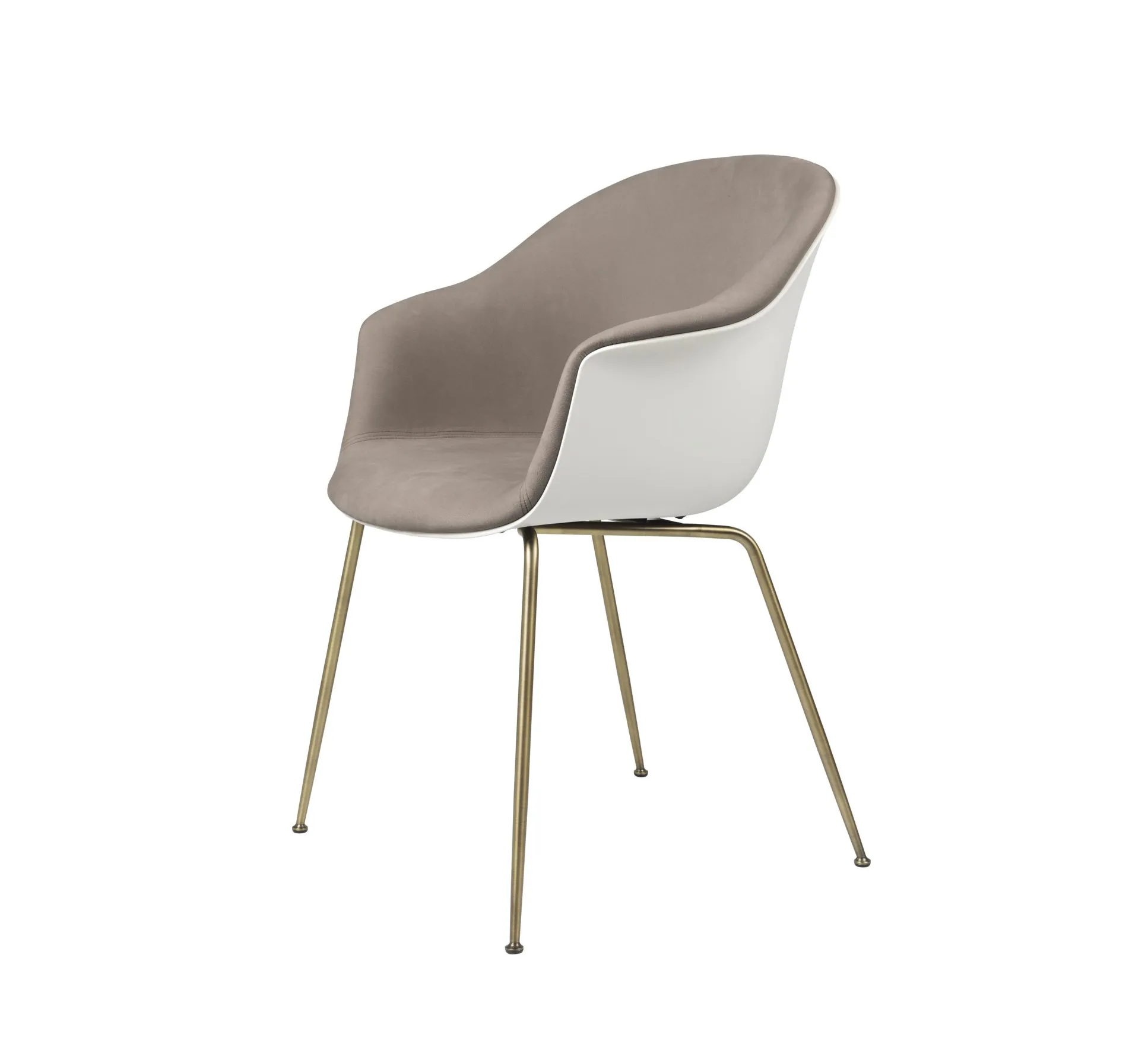 Bat dining conic base front upholstered – Gubi.dk at Mesmetric