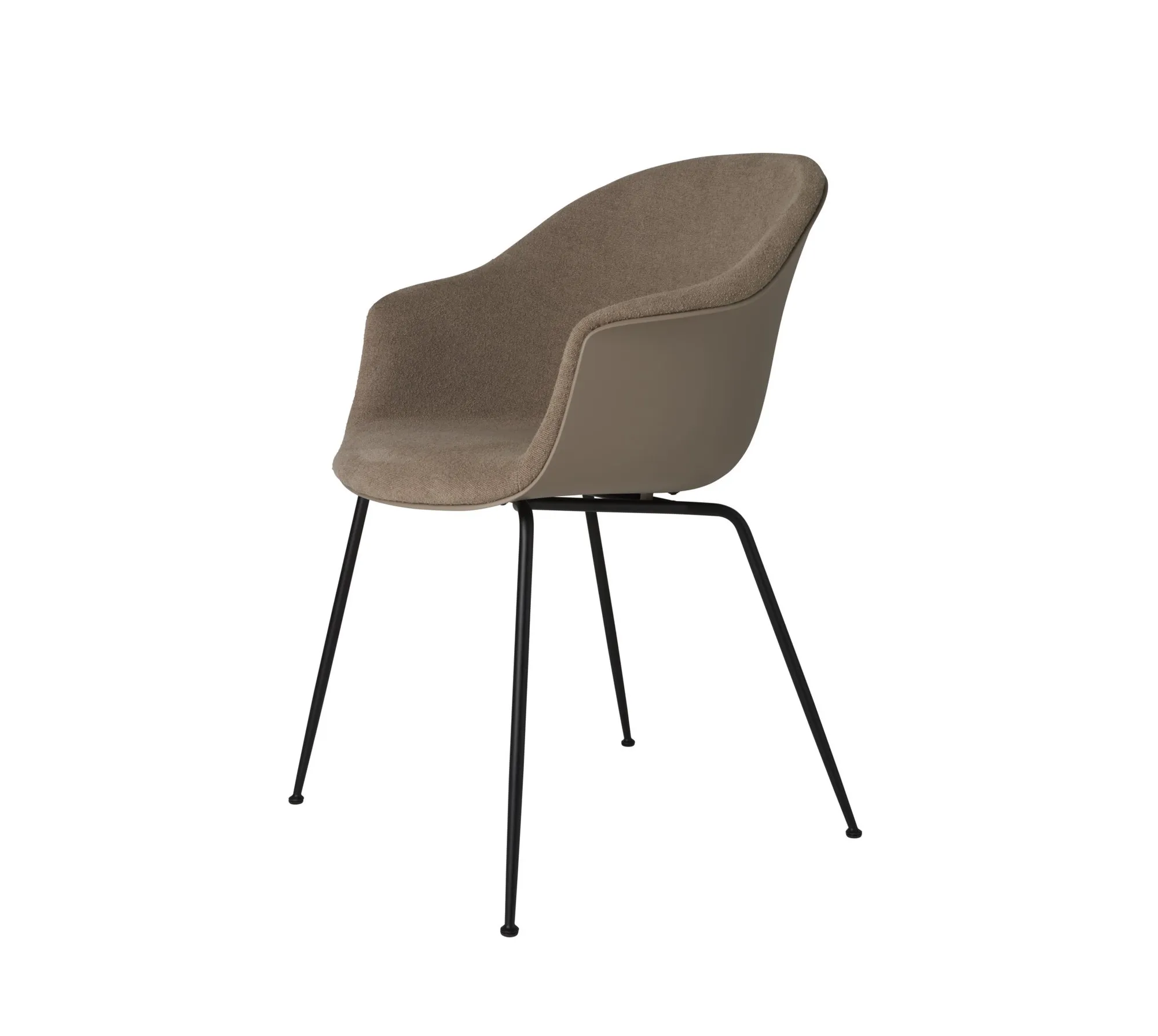 Bat dining conic base front upholstered – Gubi.dk at Mesmetric