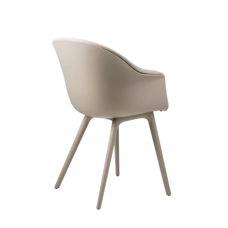 Bat dining plastic base front upholstered – Gubi.dk at Mesmetric