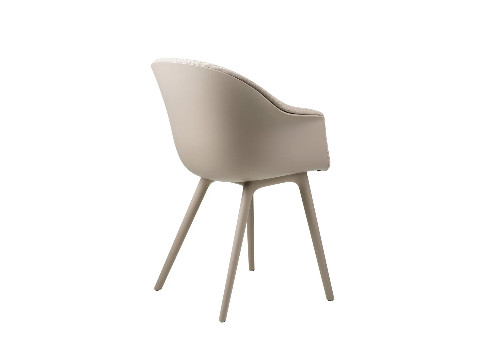 Bat dining plastic base front upholstered – Gubi.dk at Mesmetric