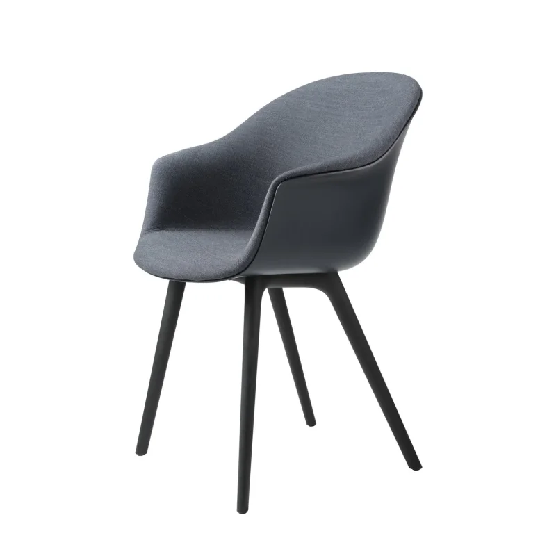 Bat dining plastic base front upholstered – Gubi.dk at Mesmetric