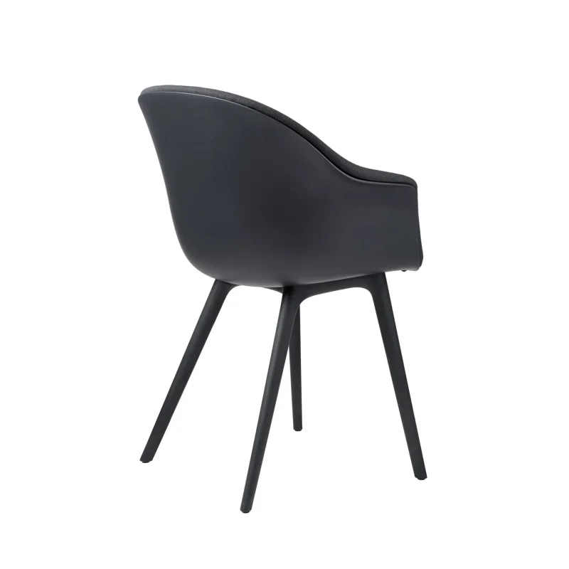 Bat dining plastic base front upholstered – Gubi.dk at Mesmetric
