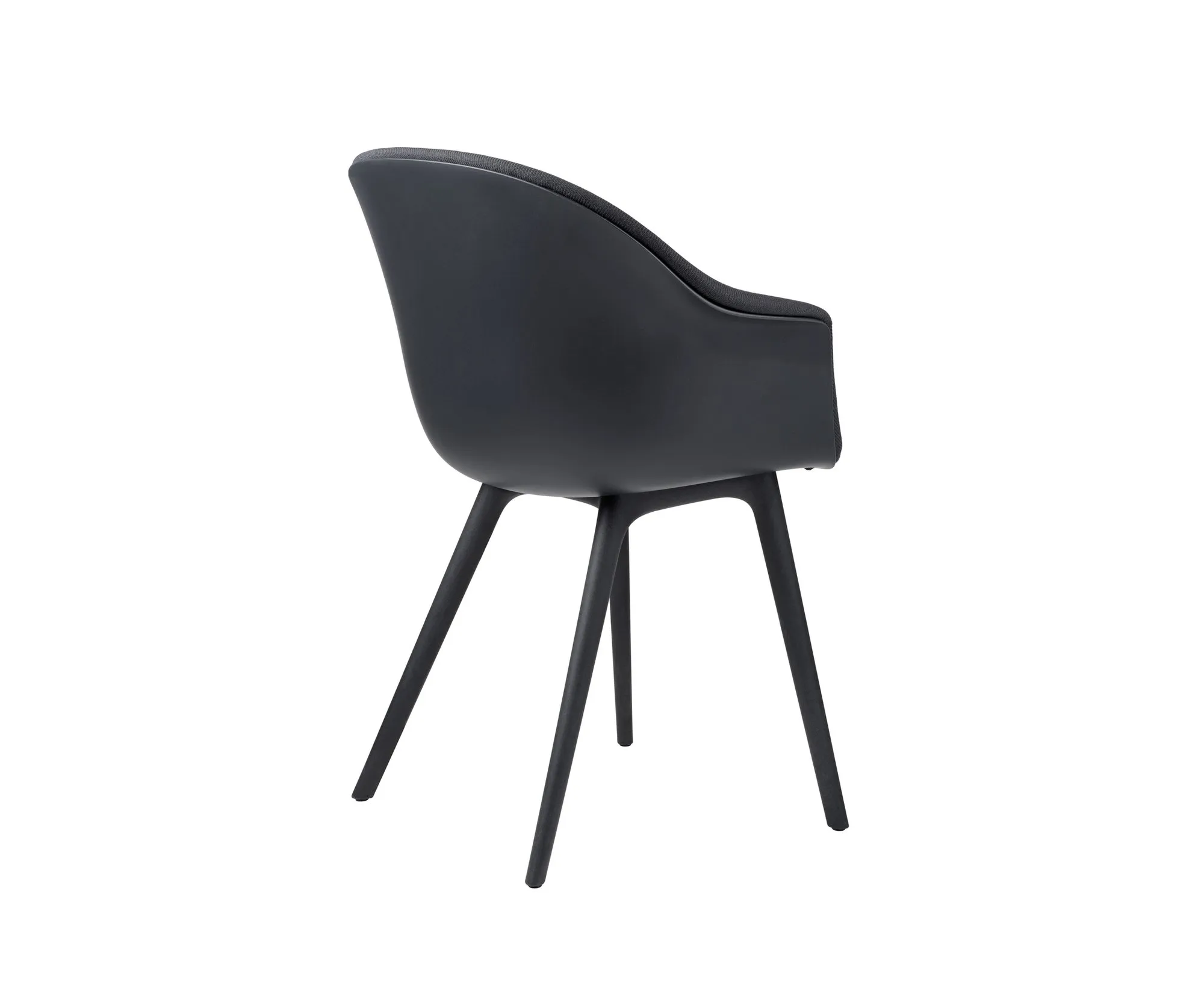 Bat dining plastic base front upholstered – Gubi.dk at Mesmetric