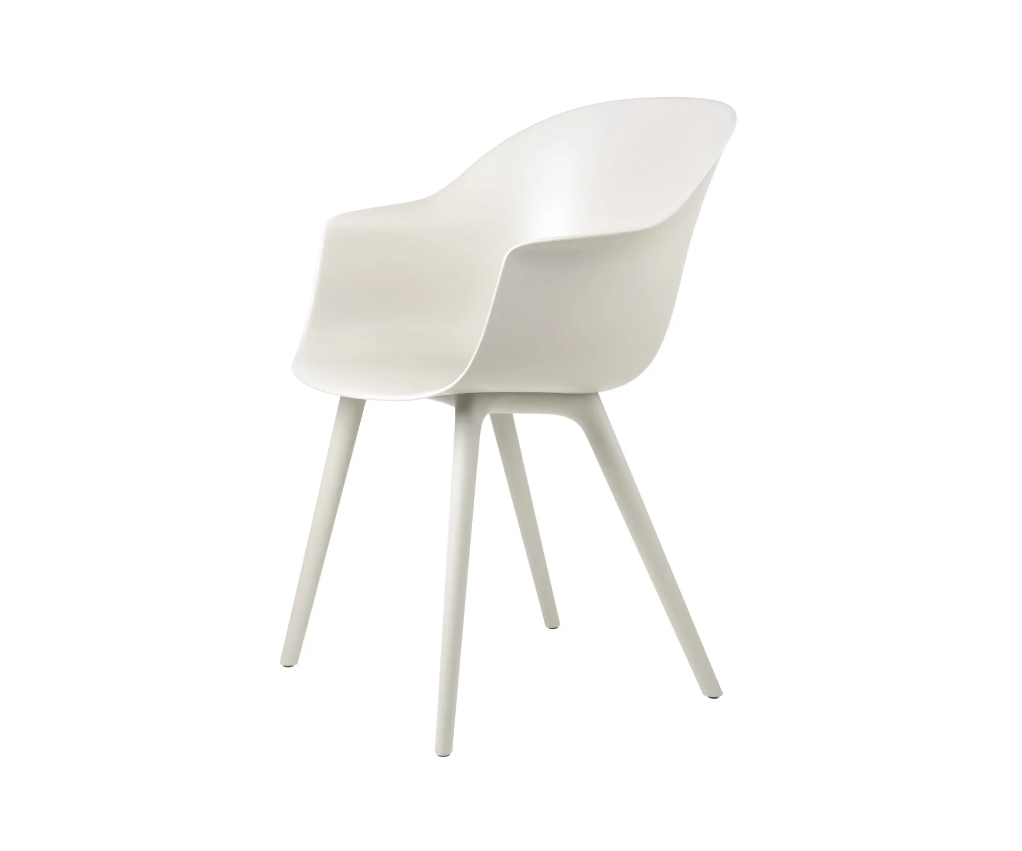 Bat dining plastic base outdoor – Gubi.dk at Mesmetric