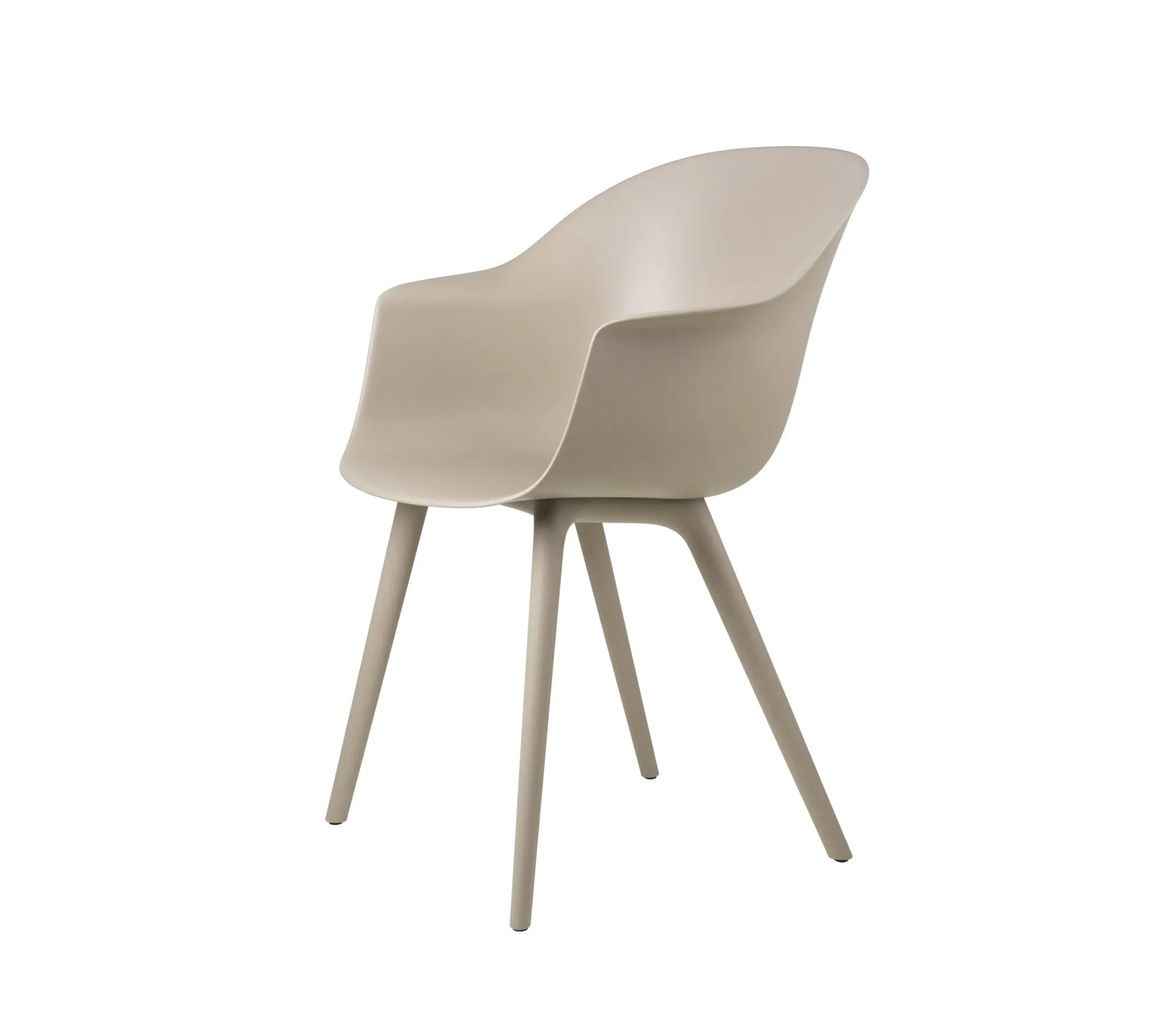 Bat dining plastic base outdoor – Gubi.dk at Mesmetric