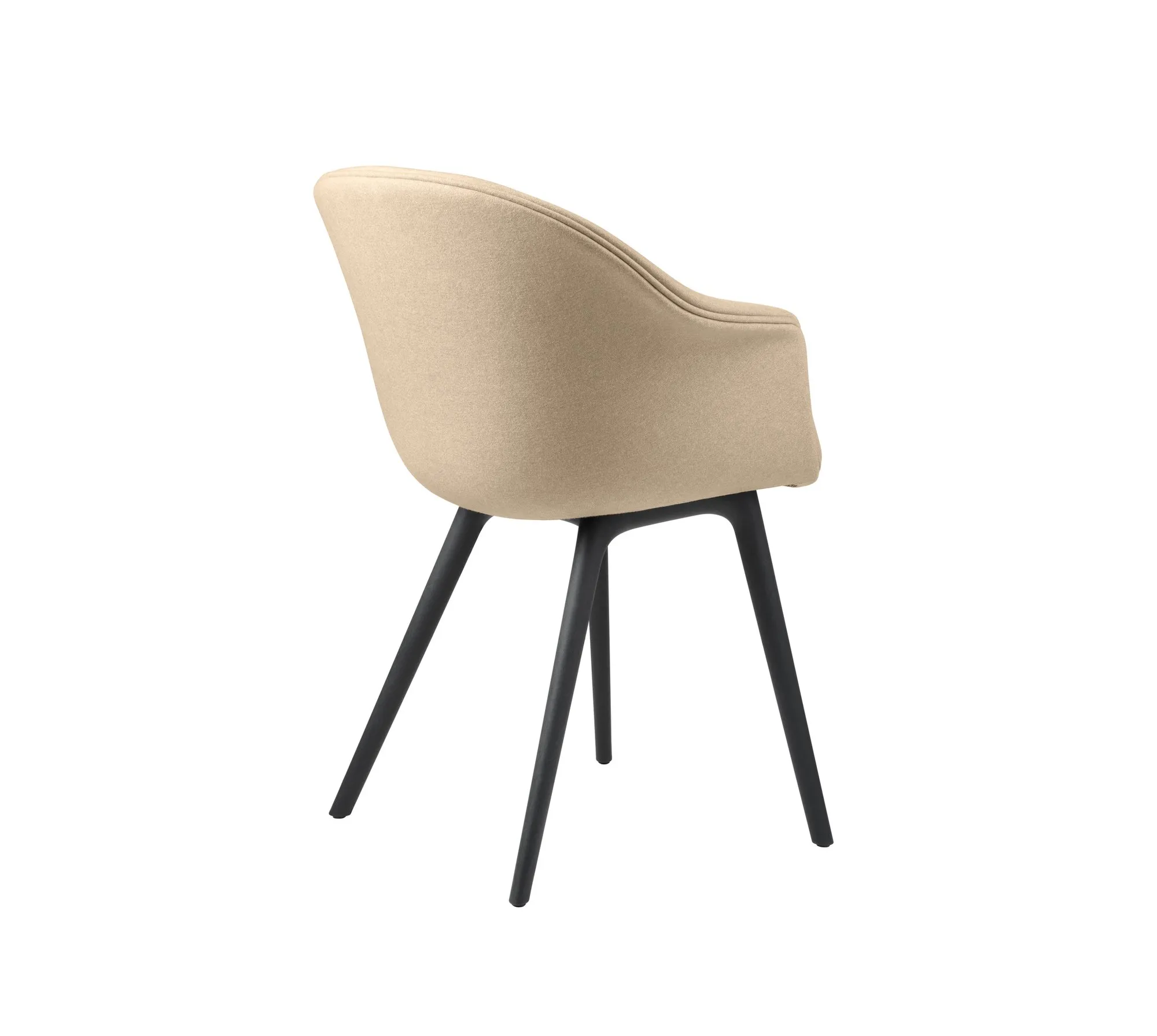 Bat dining plastic base upholstered – Gubi.dk at Mesmetric