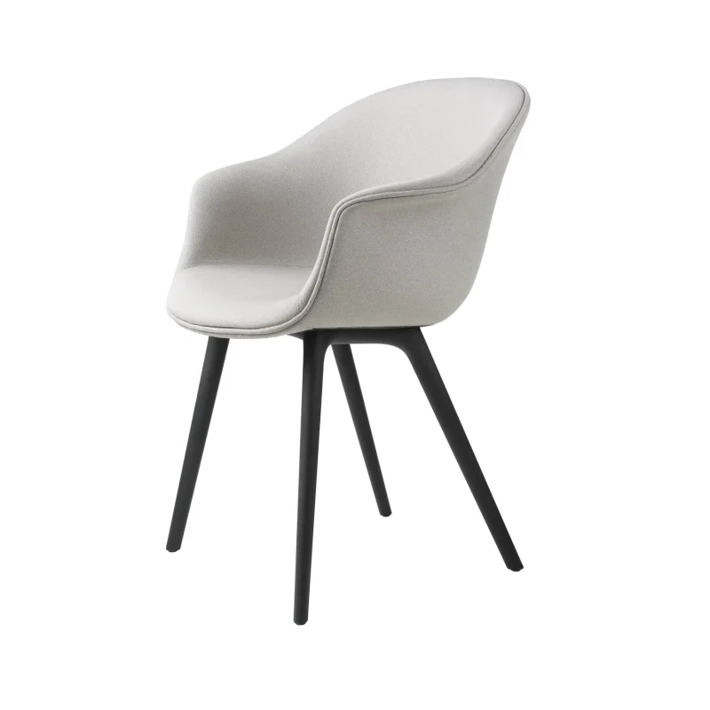 Bat dining plastic base upholstered – Gubi.dk at Mesmetric