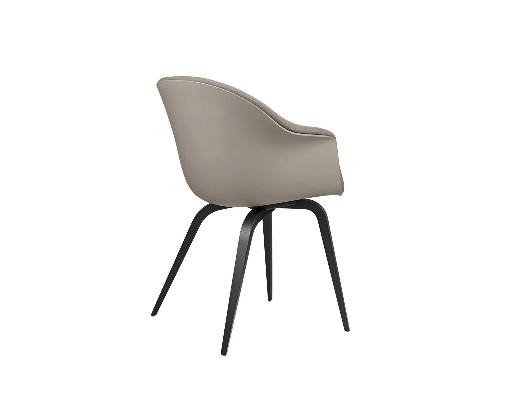 Bat dining wood base front upholstered