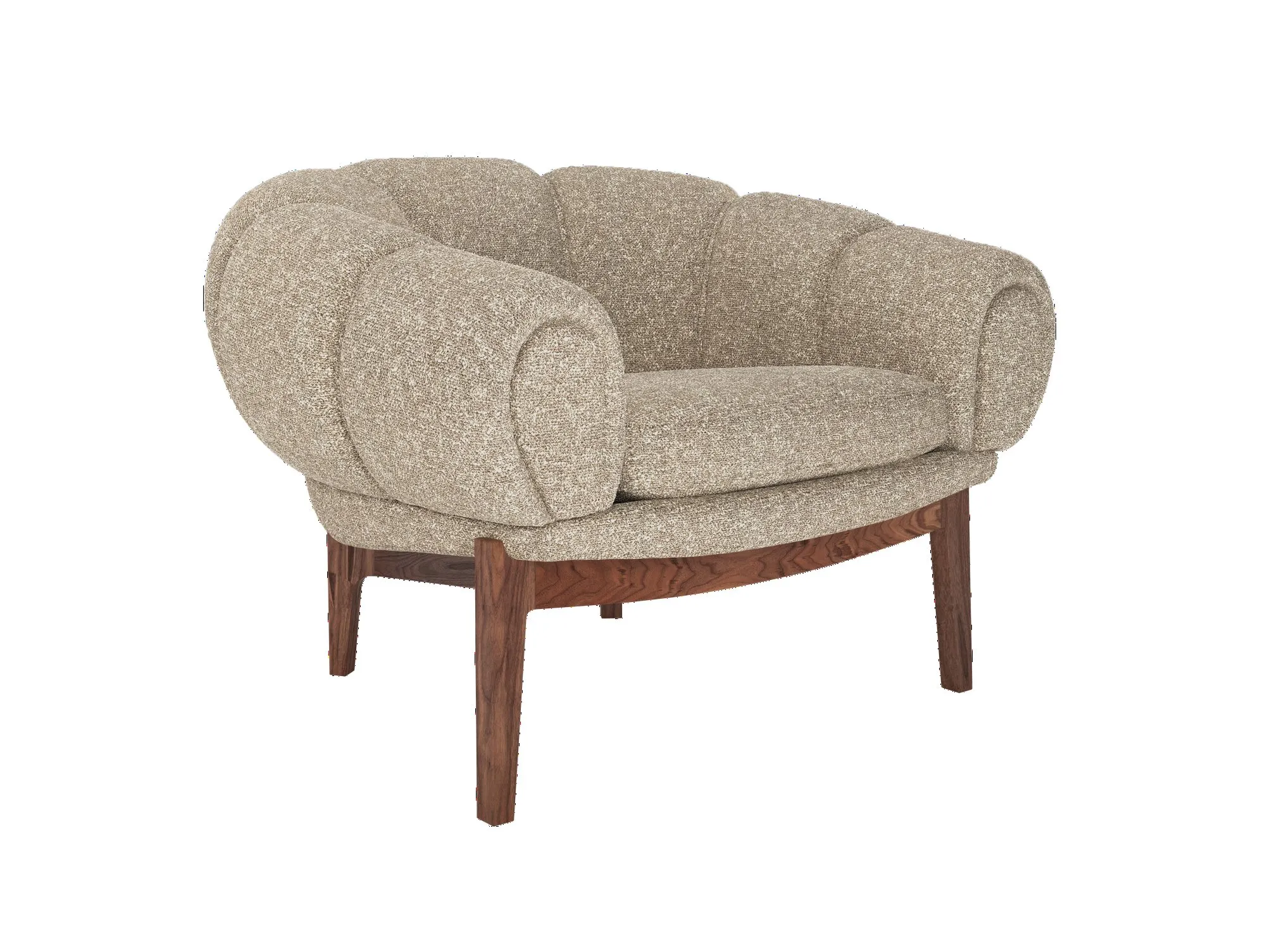 Croissant Lounge Chair - Gubi.dk w Mesmetric