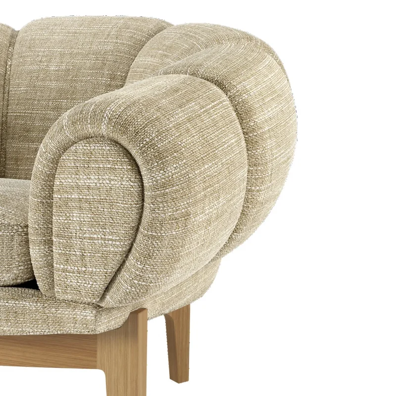Croissant Lounge Chair - Gubi.dk w Mesmetric
