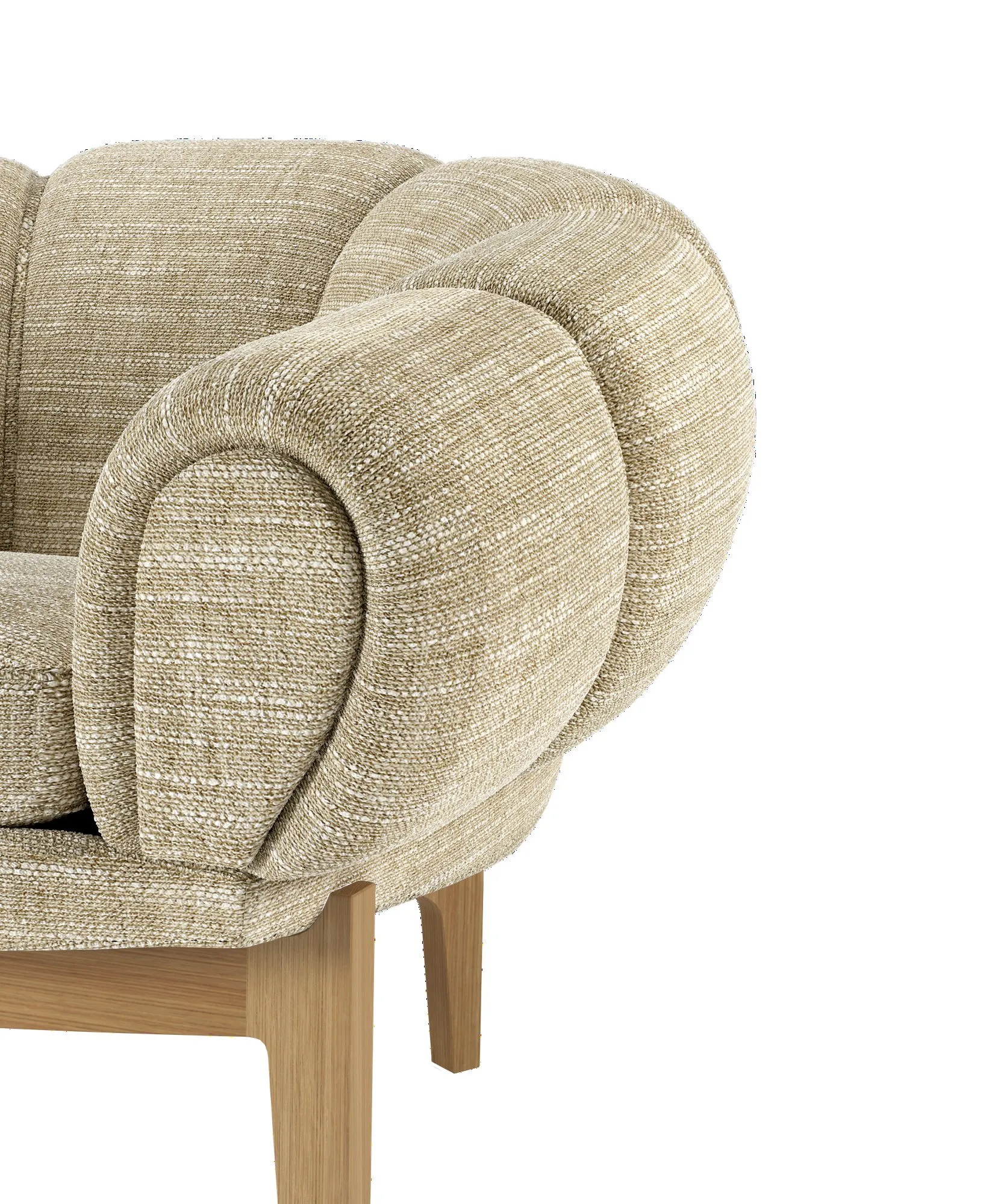 Croissant Lounge Chair - Gubi.dk w Mesmetric