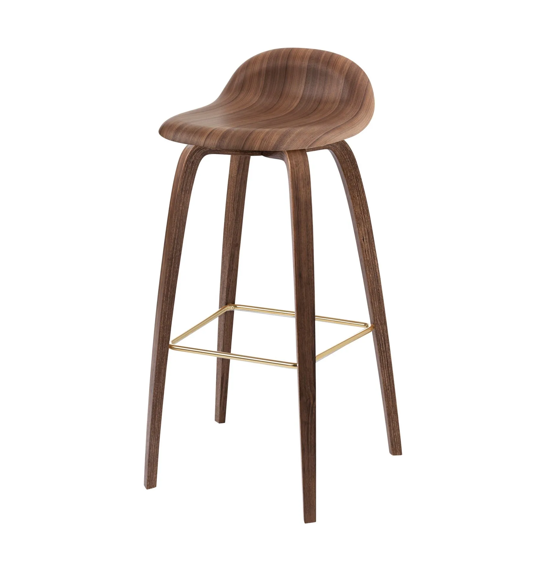 Gubi 3D Bar Stool Wood Base by Gubi.dk | Mesmetric