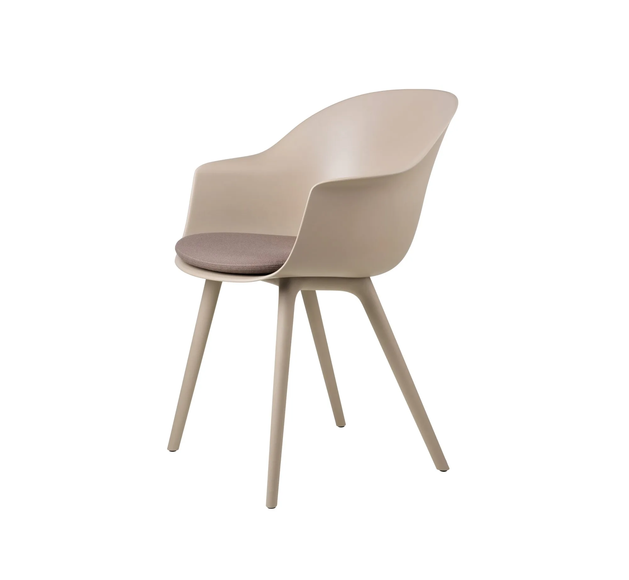 Bat dining plastic base outdoor – Gubi.dk at Mesmetric