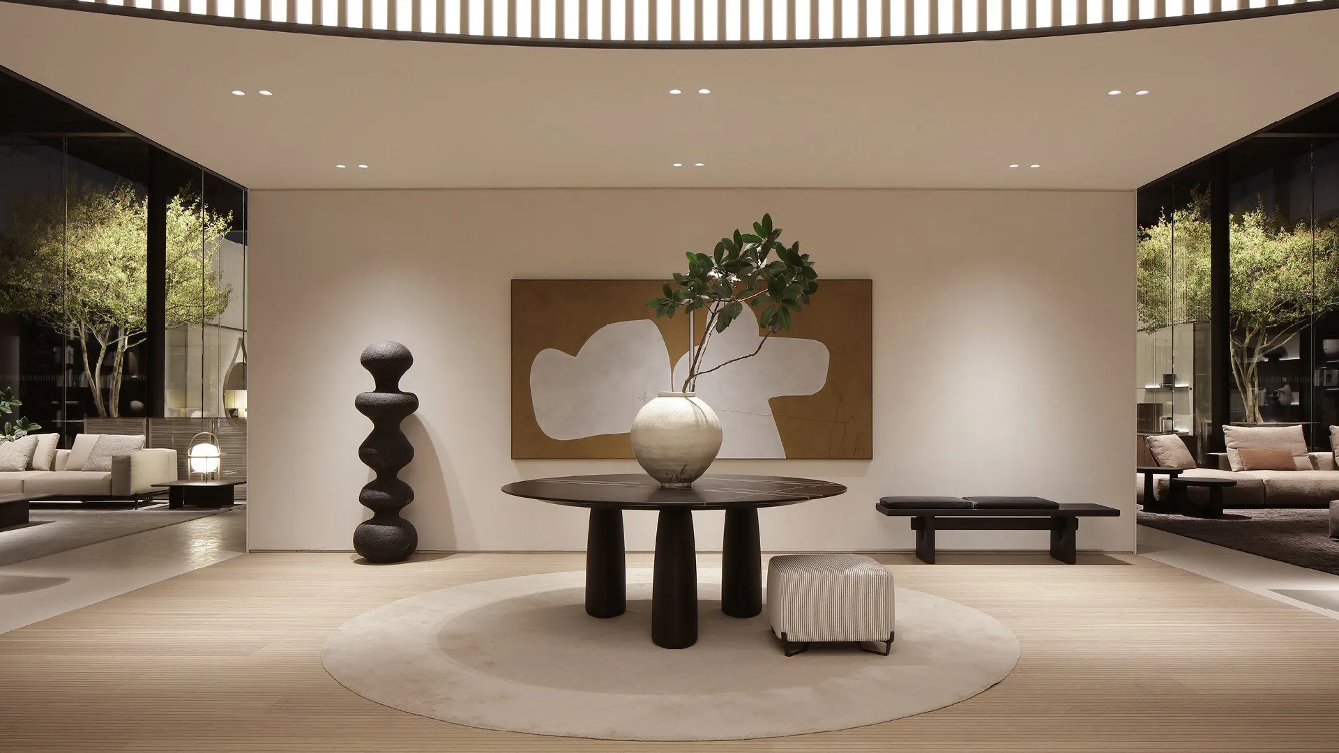 Monolith Table Round - Poliform w Mesmetric