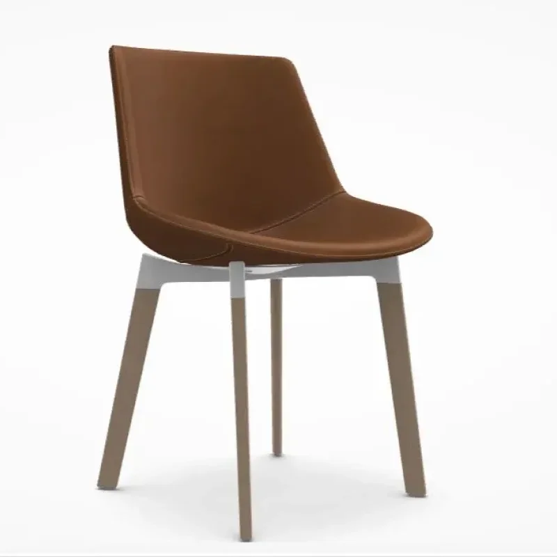 Flow Leather 4-legged Oak Cross Base - MDF Italia w Mesmetric