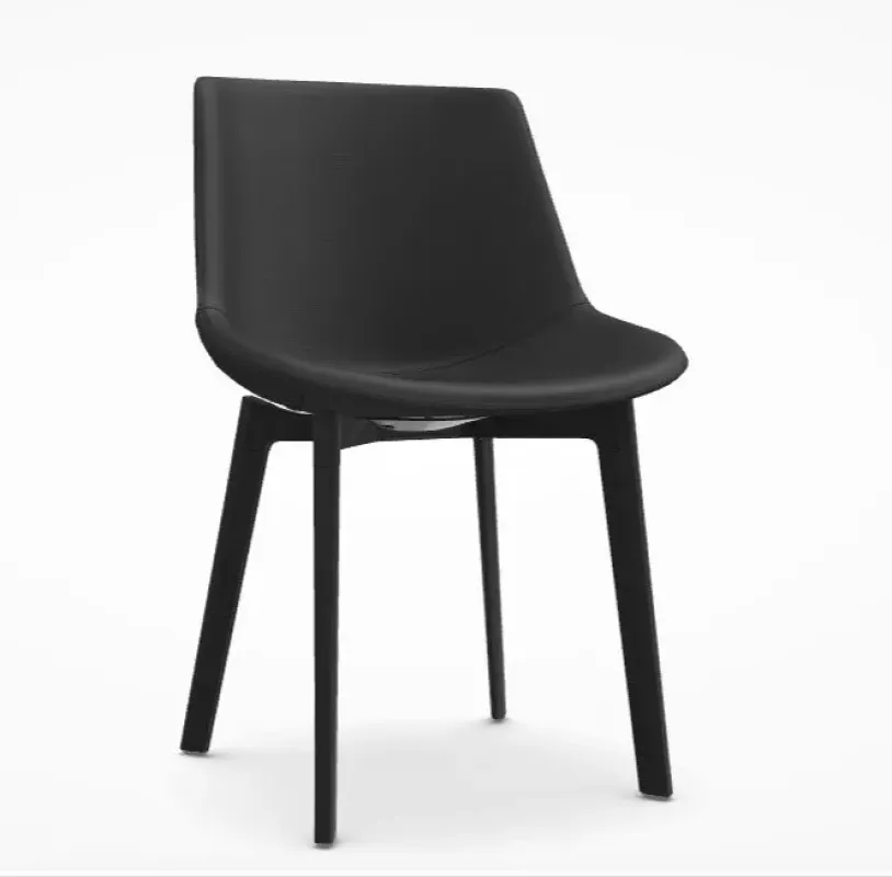 Flow Leather 4-legged Steel Cross Base