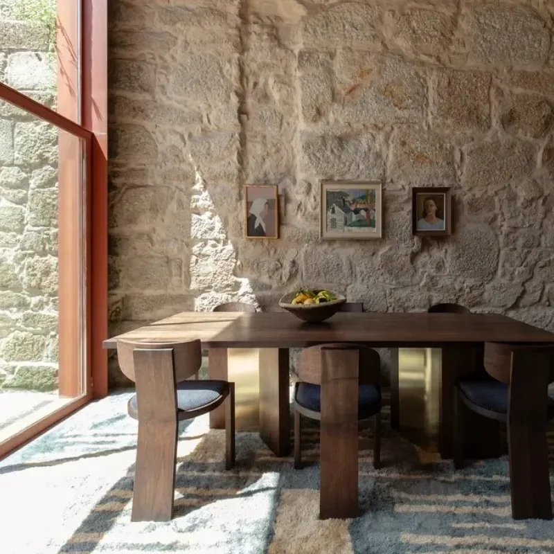 170B Izar Dining Table With Brass