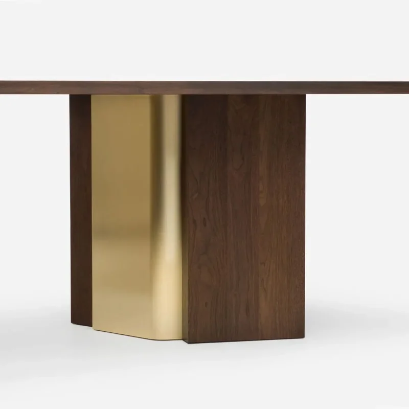 170B Izar Dining Table With Brass