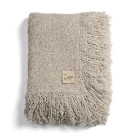 Ivory, Beige Throw - Cappelen Dimyr w Mesmetric