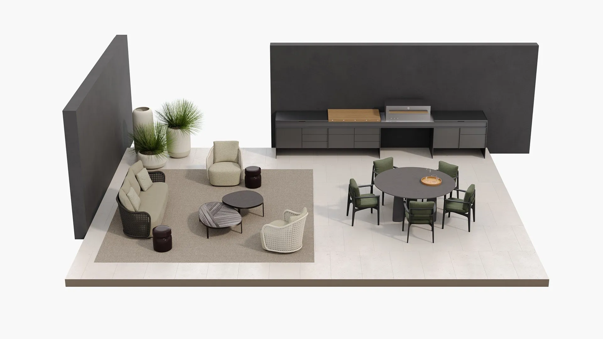 Monolith Round Outdoor - Poliform w Mesmetric