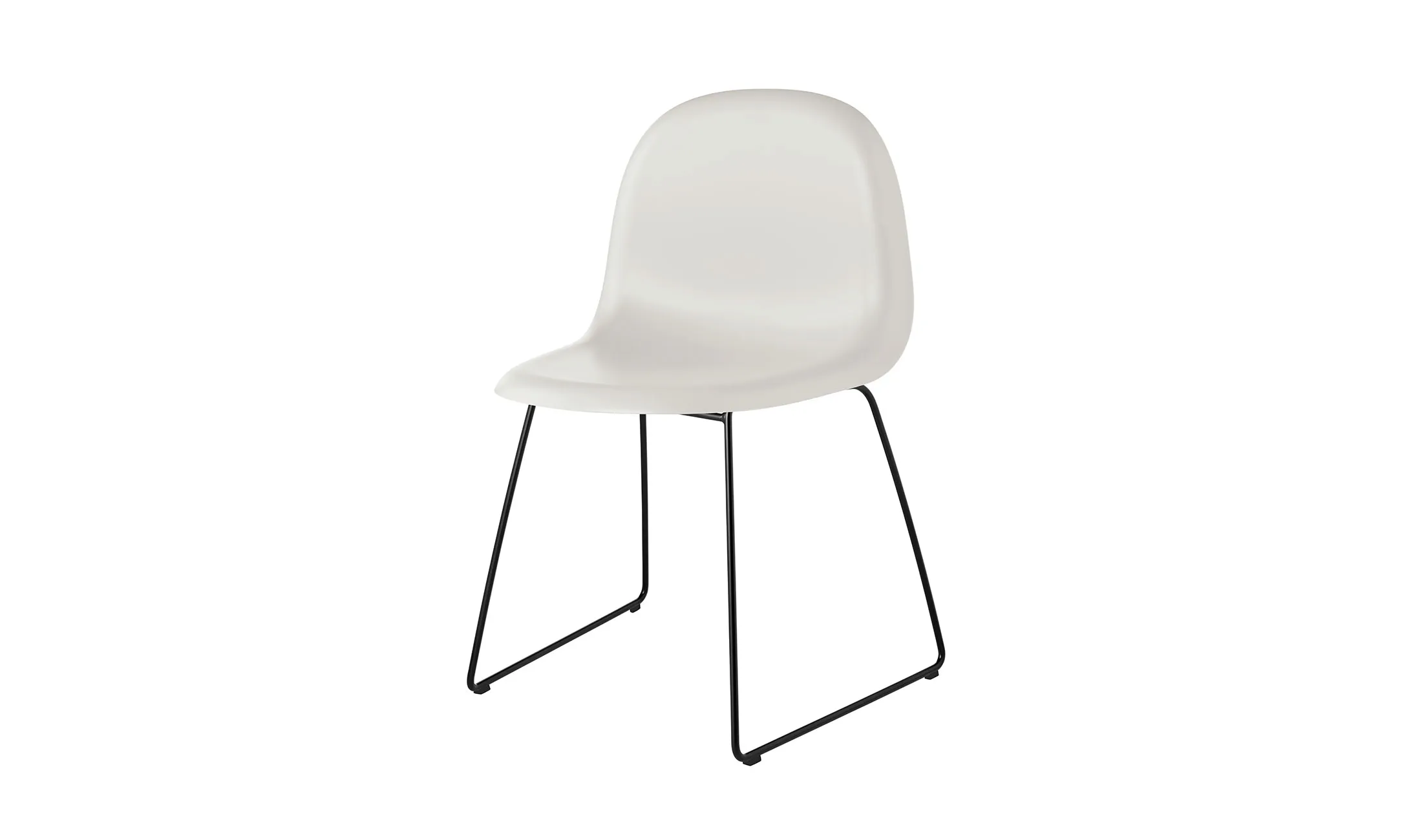 Gubi 3D Dining Sledge-Base Plastic - Gubi.dk w Mesmetric