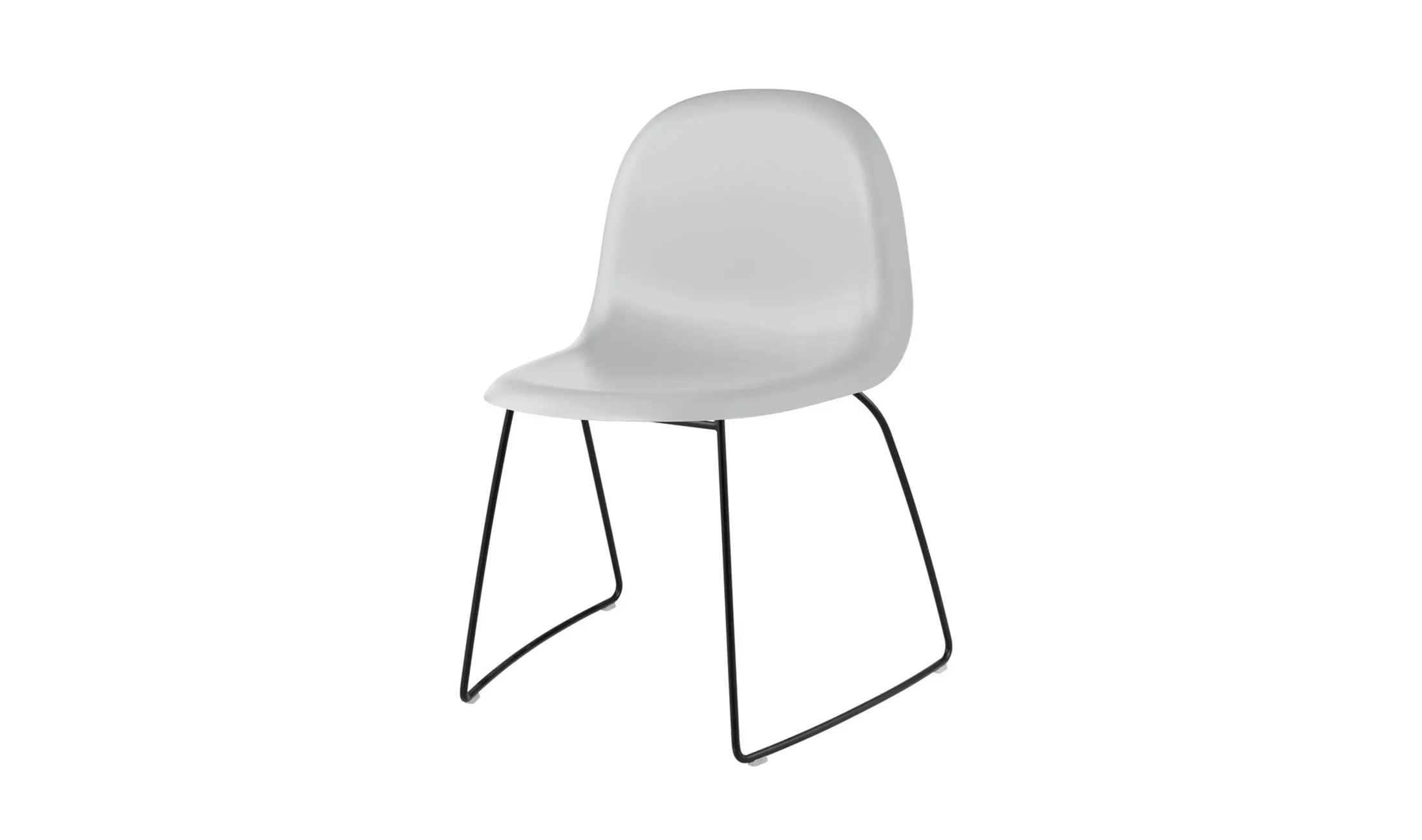 Gubi 3D Dining Sledge-Base Plastic - Gubi.dk w Mesmetric