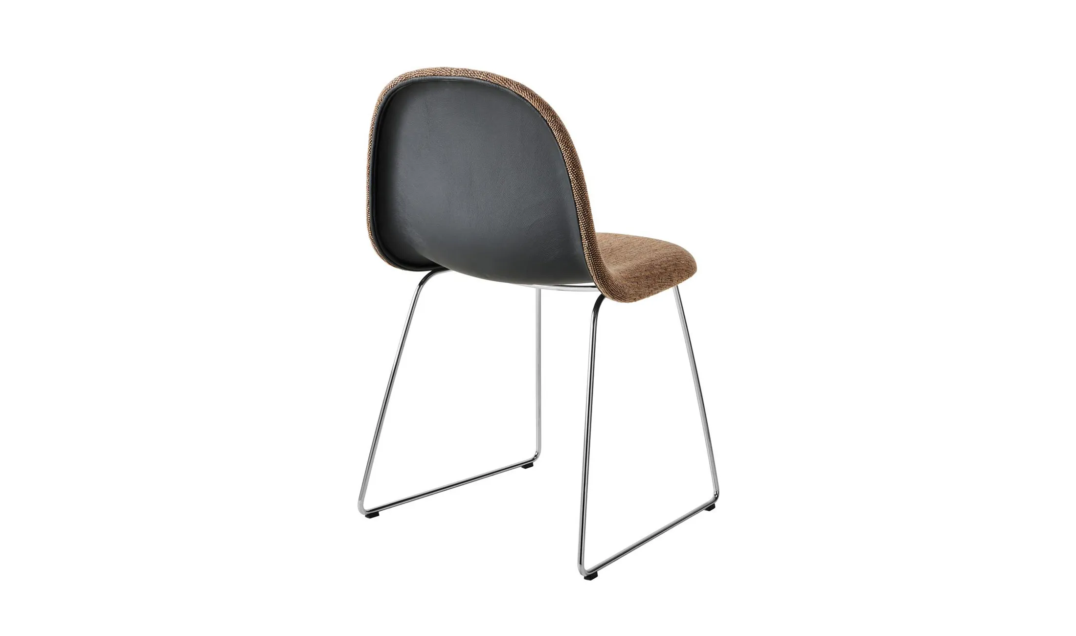 Gubi 3D Dining Sledge-Base Front Upholstered – Gubi.dk at Mesmetric