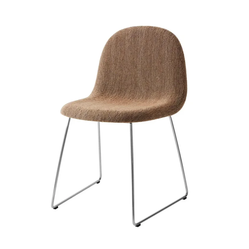 Gubi 3D Dining Sledge-Base Front Upholstered – Gubi.dk at Mesmetric