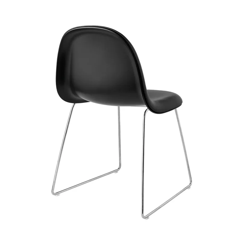 Gubi 3D Dining Sledge-Base Front Upholstered – Gubi.dk at Mesmetric