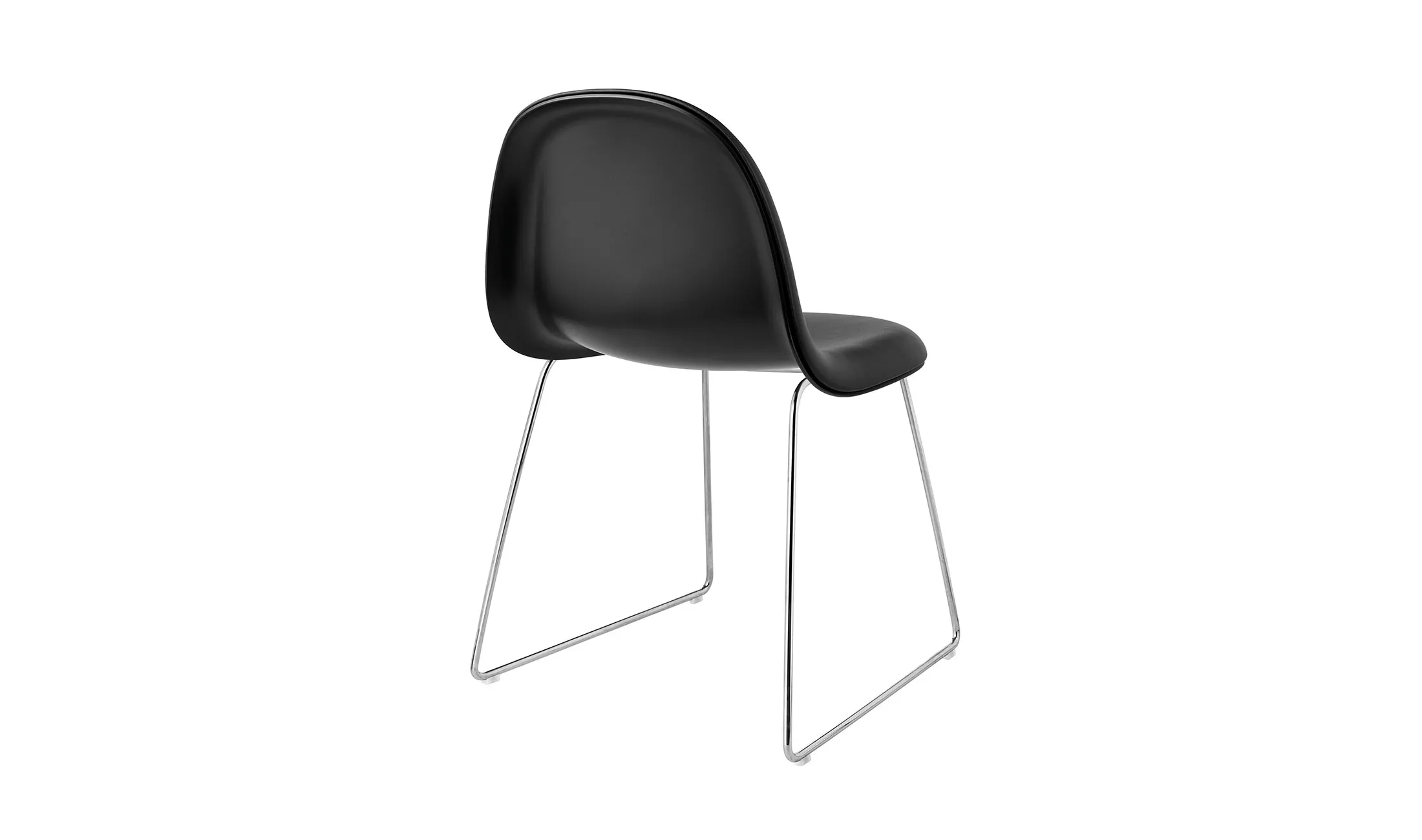 Gubi 3D Dining Sledge-Base Front Upholstered – Gubi.dk at Mesmetric
