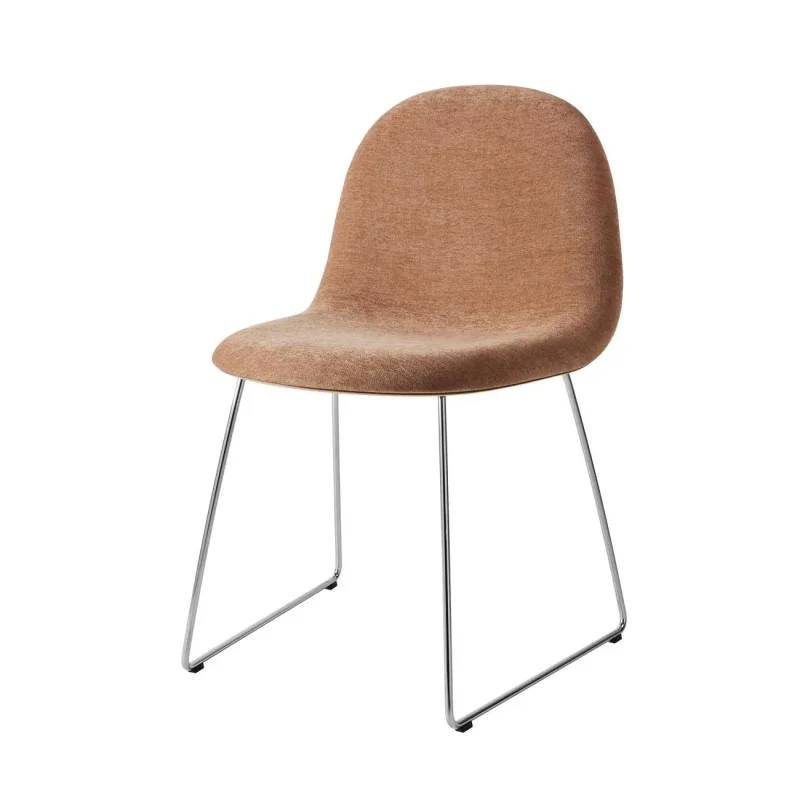Gubi 3D Dining Sledge-Base Front Upholstered – Gubi.dk at Mesmetric